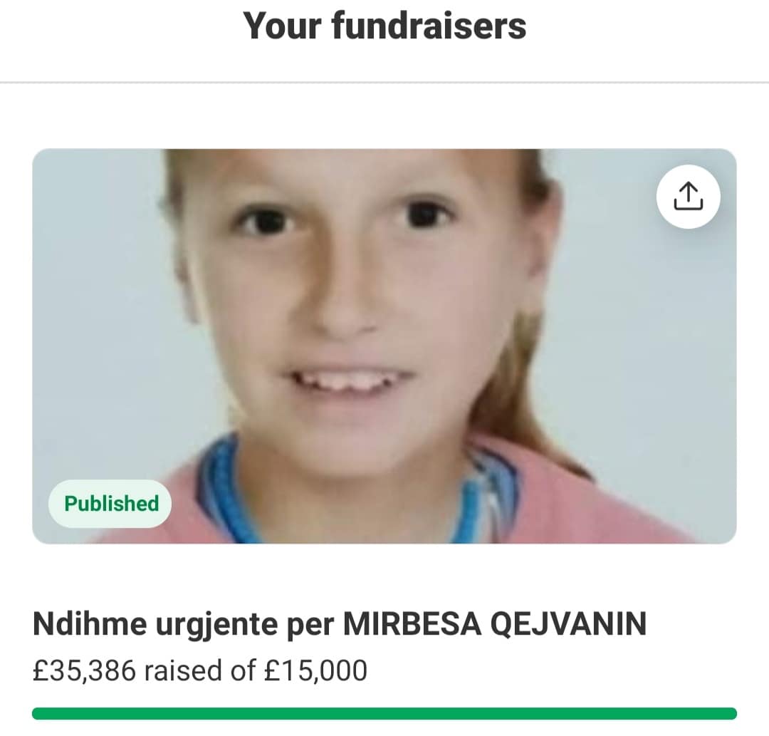 Faleminderit! Screenshot 20220107 114209 GoFundMe